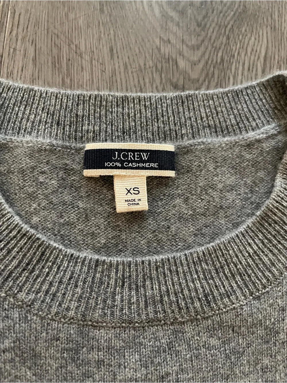 J. Crew Light Gray Crewneck Sweater